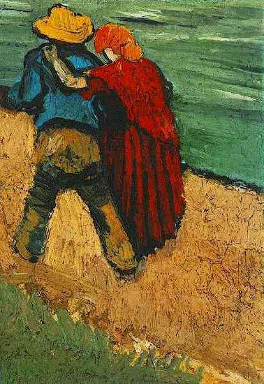 Vincent Van Gogh Two Lovers oil painting image